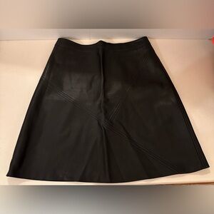 Zara Black Faux Leather Mini Skirt Size M